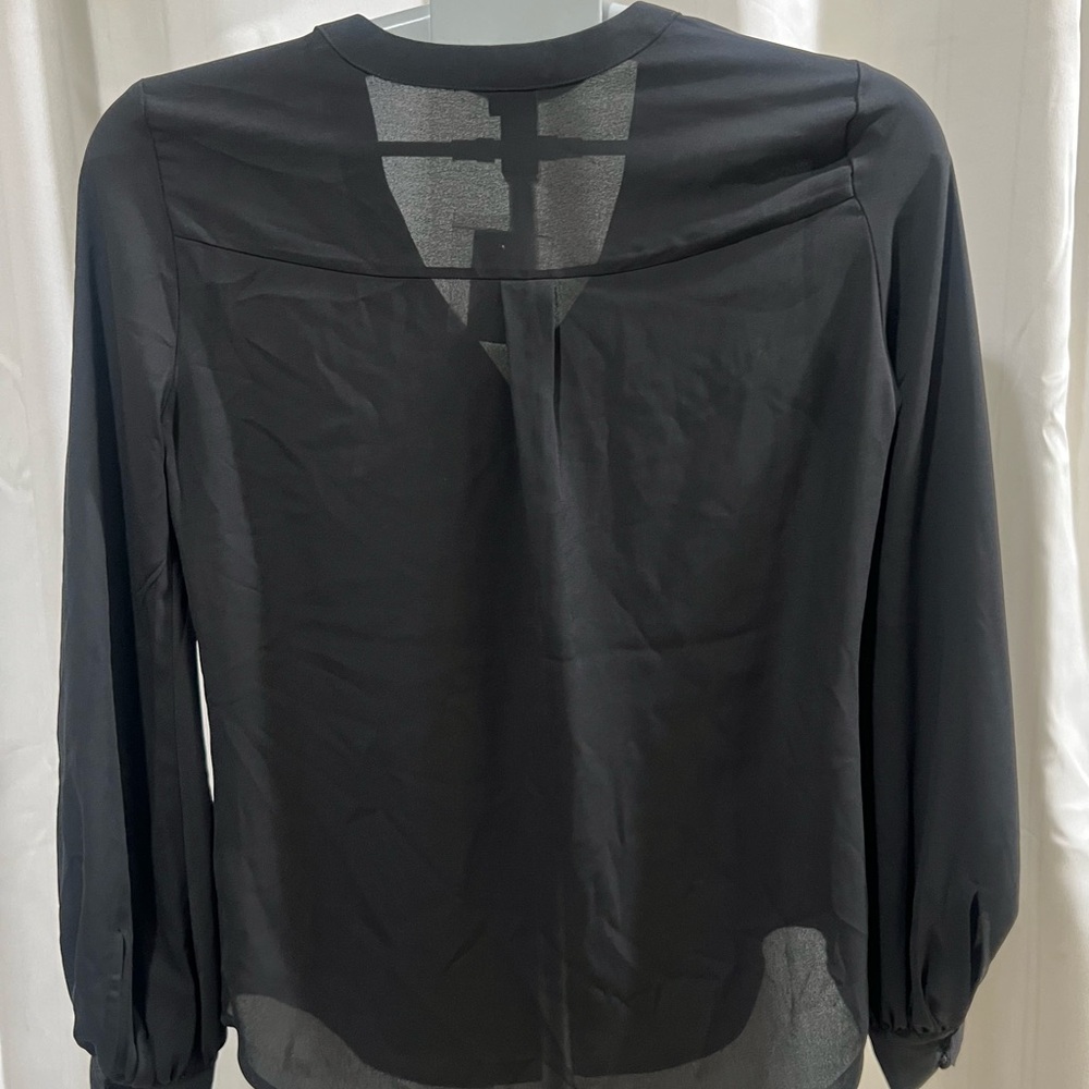 Express Black Button-Down Blouse NWT - image 2